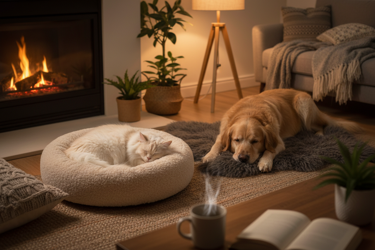 Premium Cat & Dog Beds and Cozy Pet Loungers Collection by Pawtrait Co.