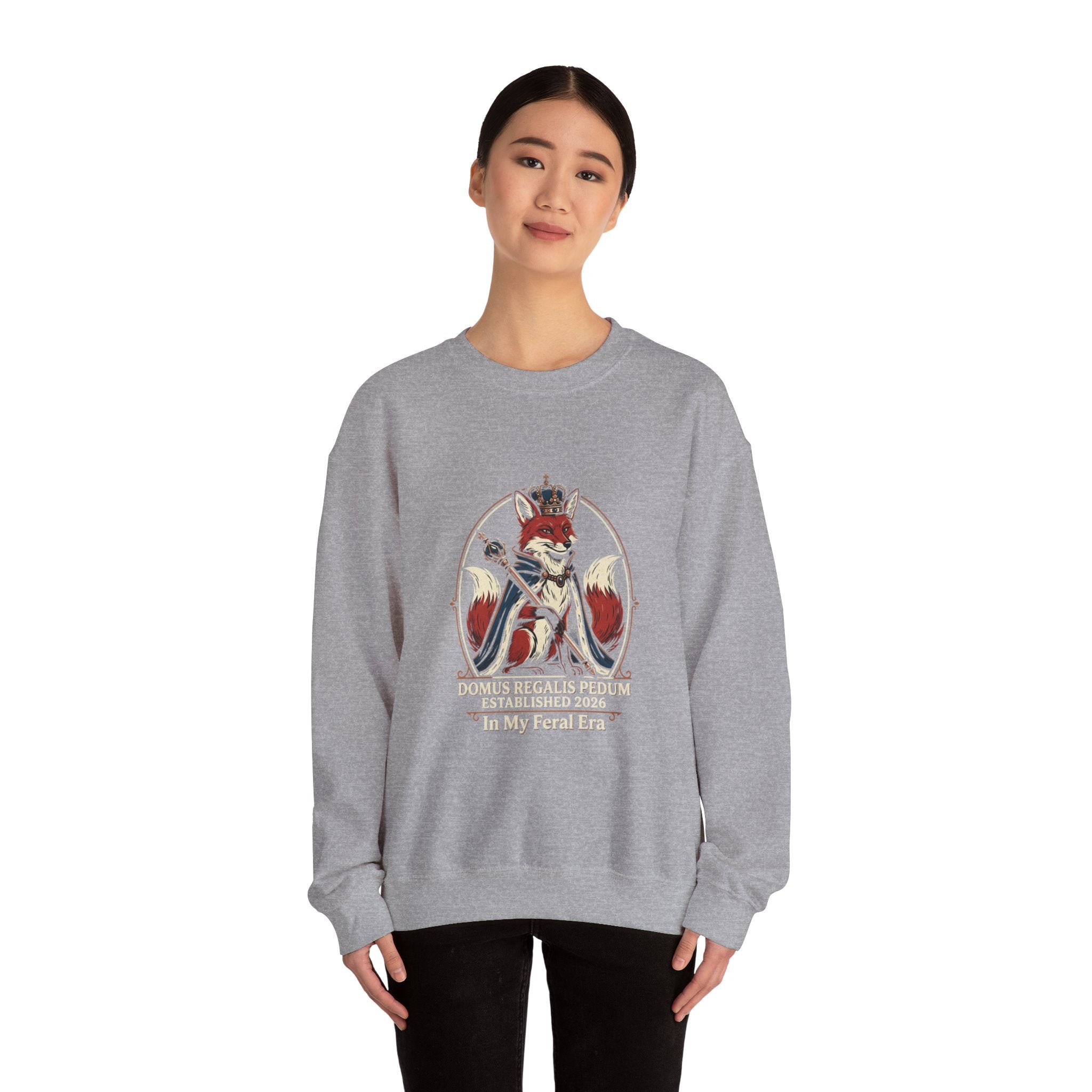 Regal Snark Crewneck Sweatshirt | Gen Z Sassy Typographic Aesthetic