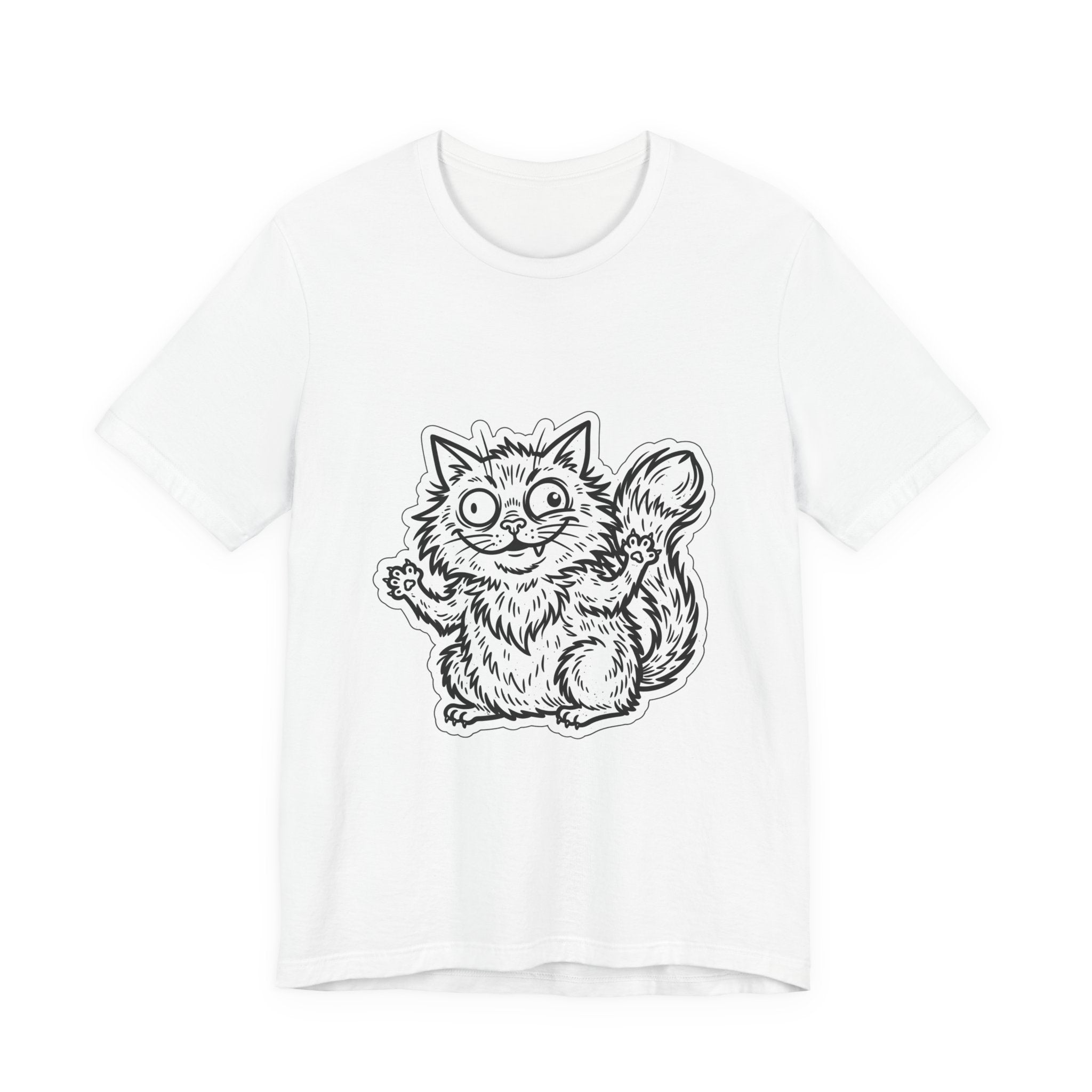 Feral Era Chaotic Cute Cat Tee | vintage mascot, unhinged introvert