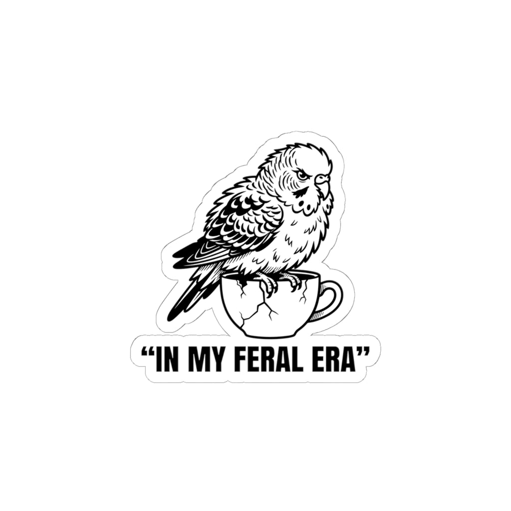 In My Feral Era Raccoon Sticker