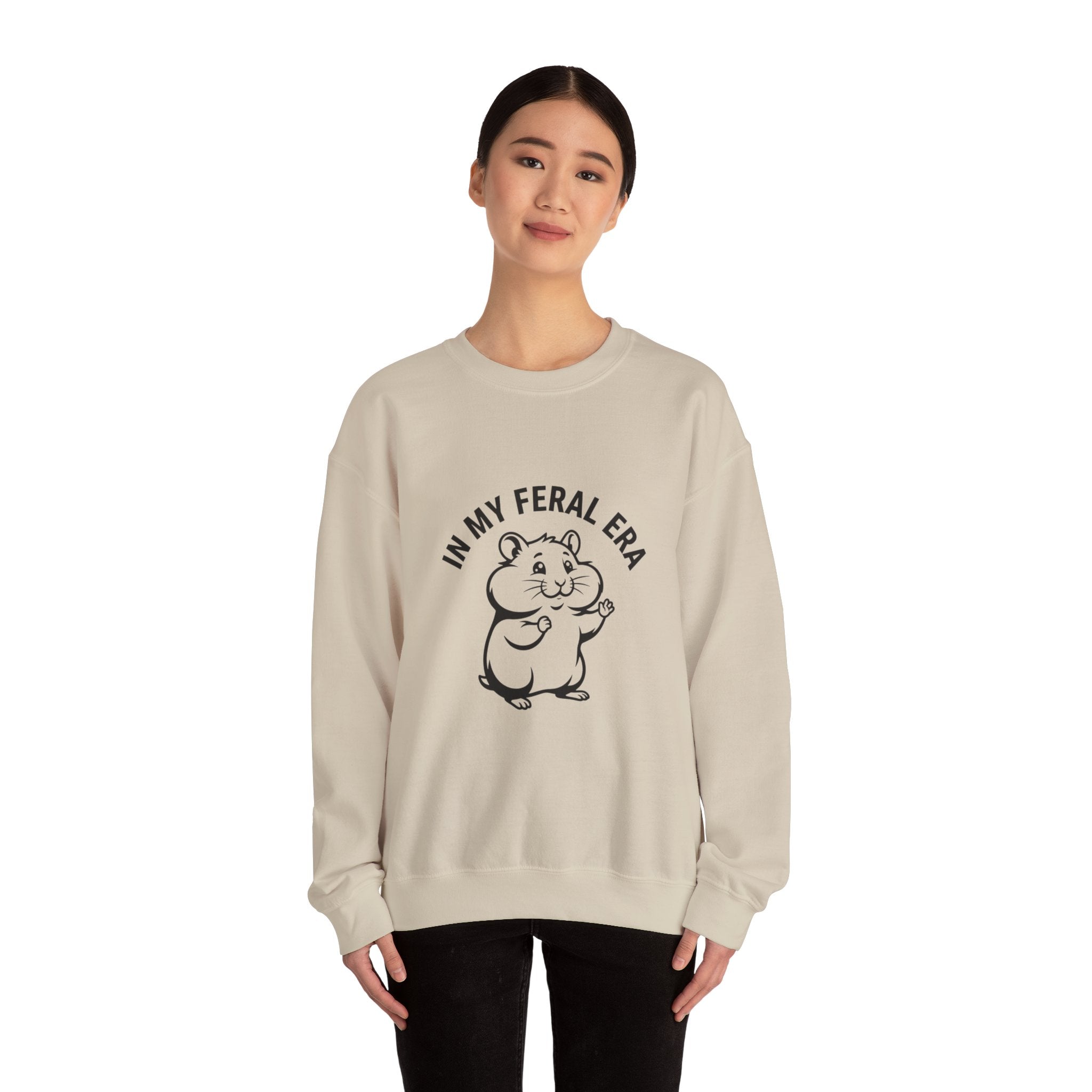 In My Feral Era Sweatshirt | chaotic cute, vintage mascot