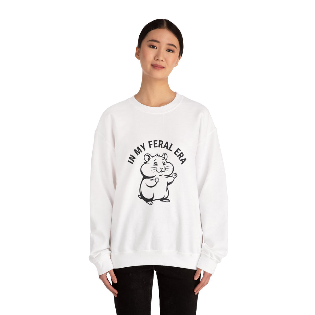 In My Feral Era Sweatshirt | chaotic cute, vintage mascot