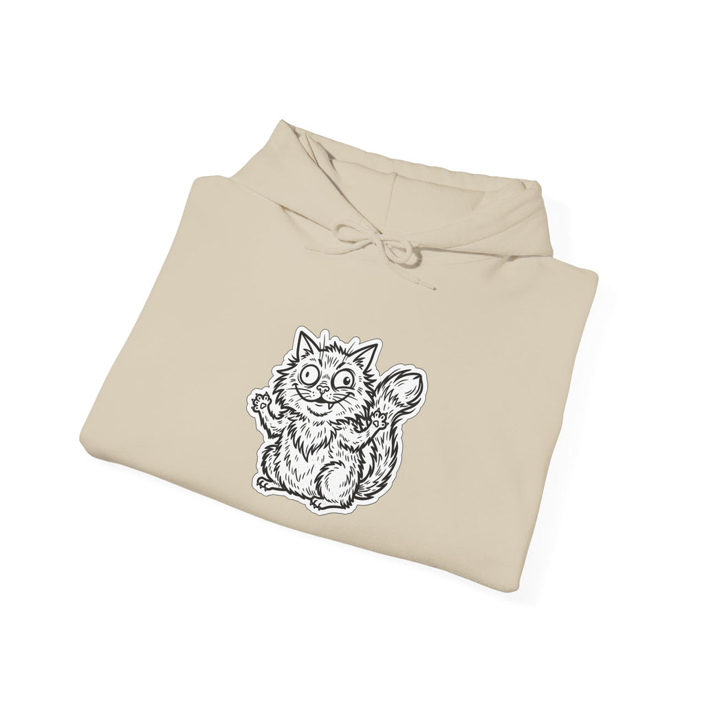 Chaotic Cute Vintage Cat Hoodie