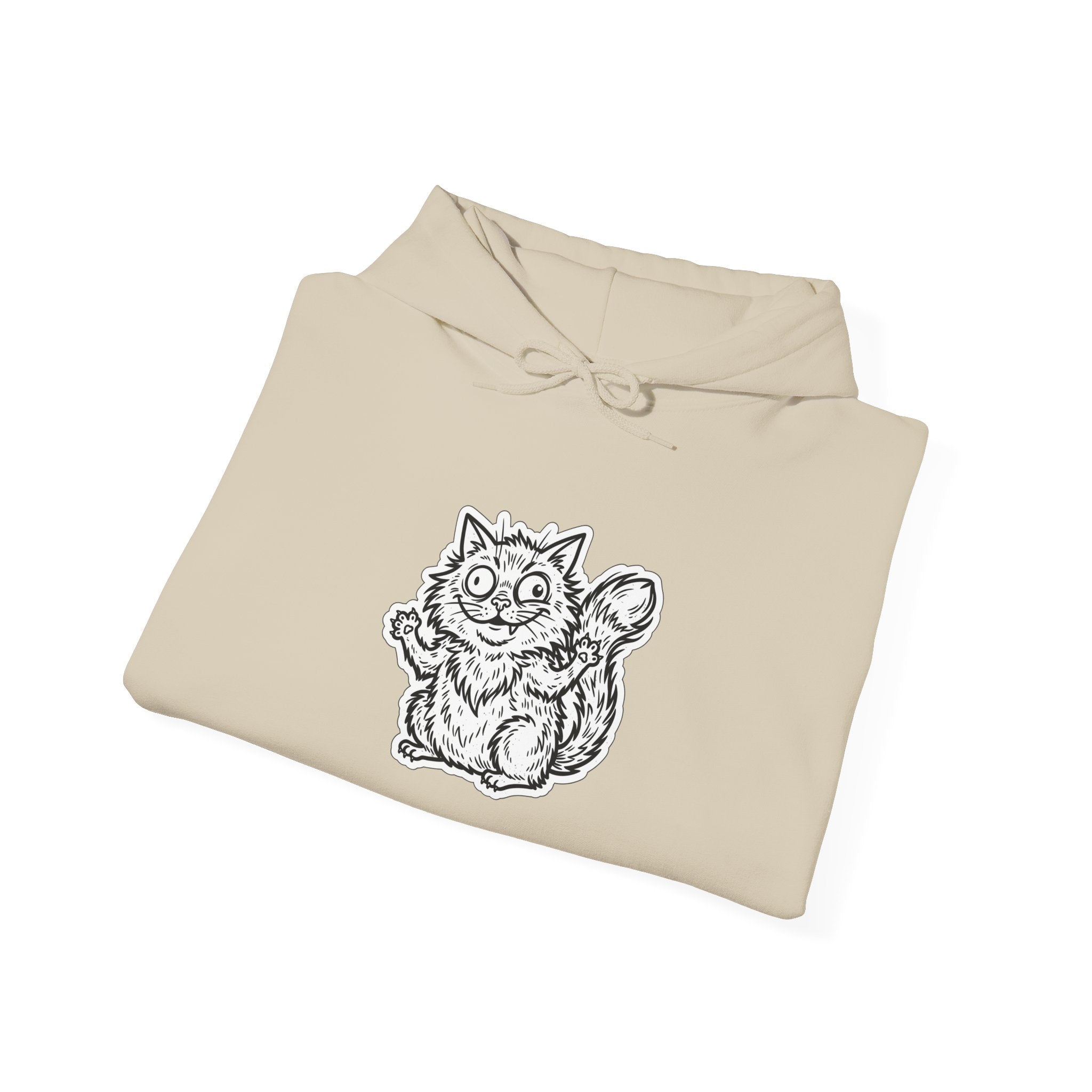 Chaotic Cute Vintage Cat Hoodie