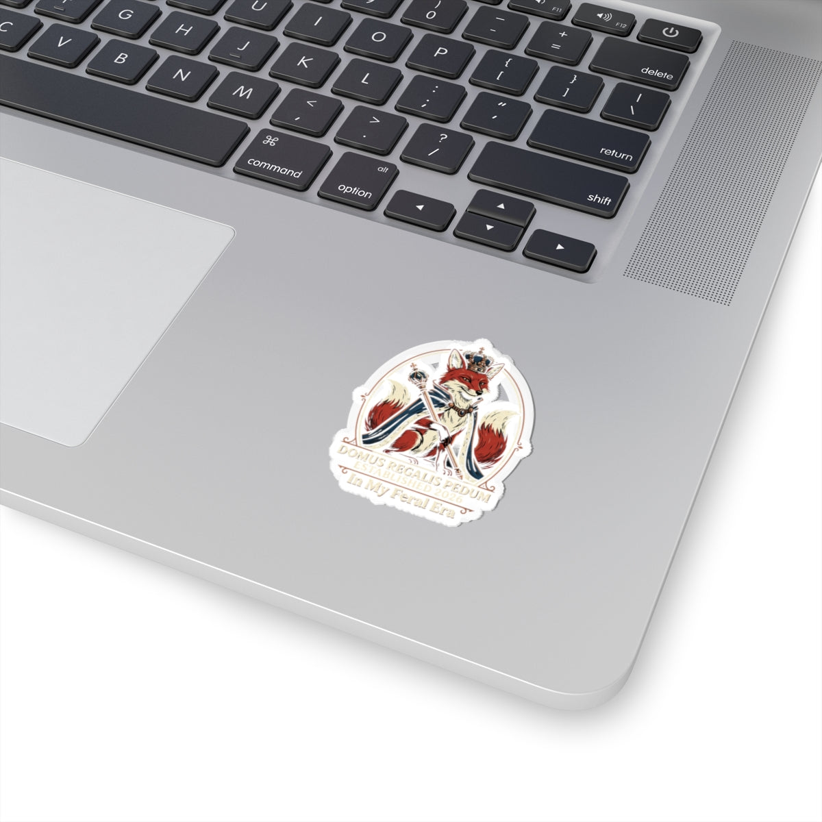Regal Fox Kiss-Cut Stickers | Sassy Gen Z, Coquette Aesthetic, Minimalist Type