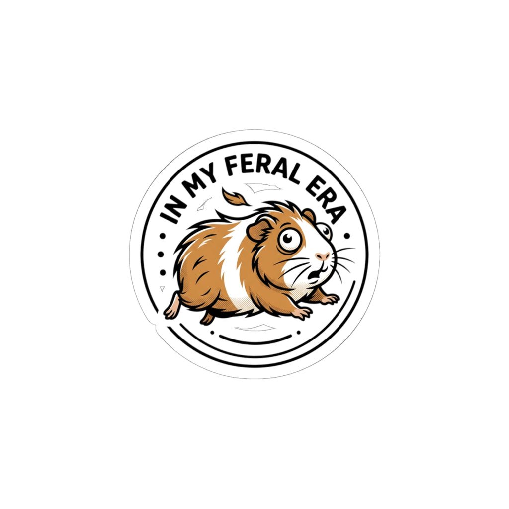 In My Feral Era Guinea Pig Sticker