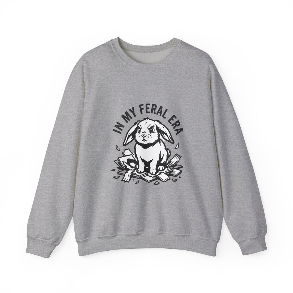 In My Feral Era Rabbit Sweatshirt | feral era, chaotic cute