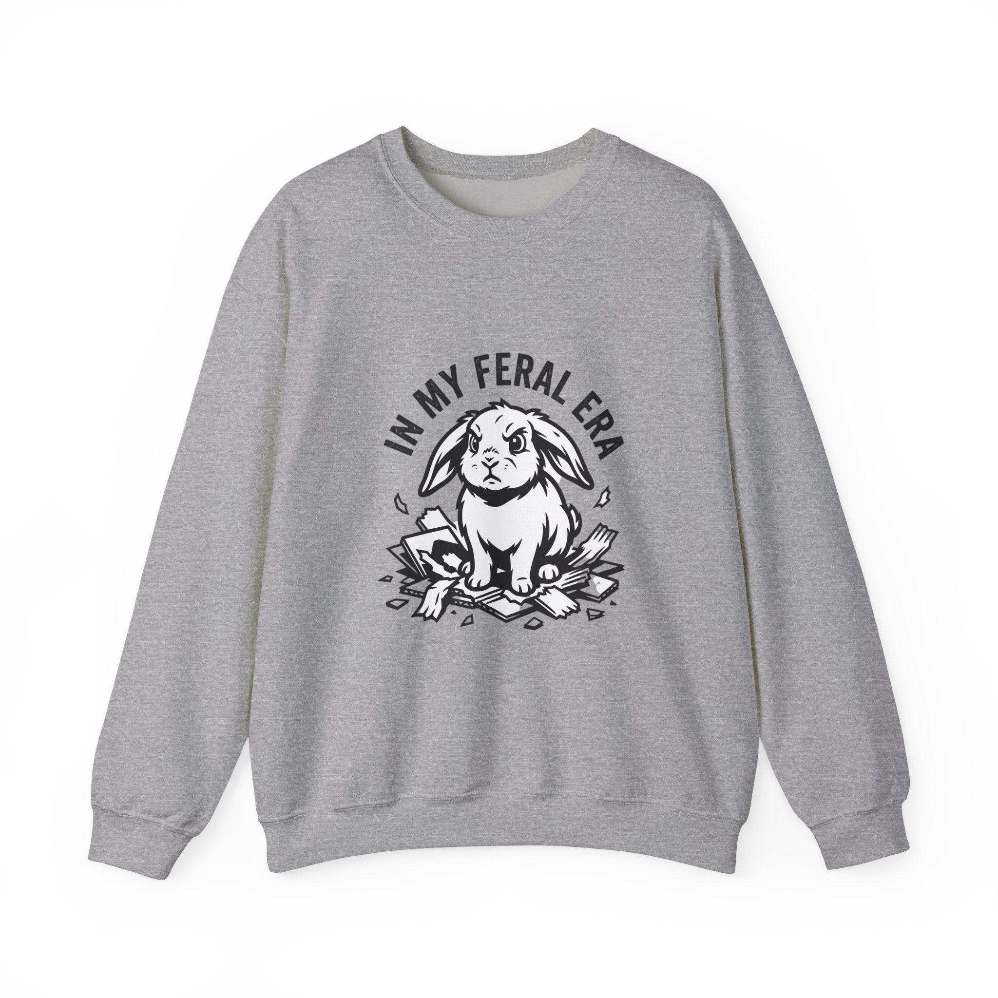 In My Feral Era Rabbit Sweatshirt | feral era, chaotic cute