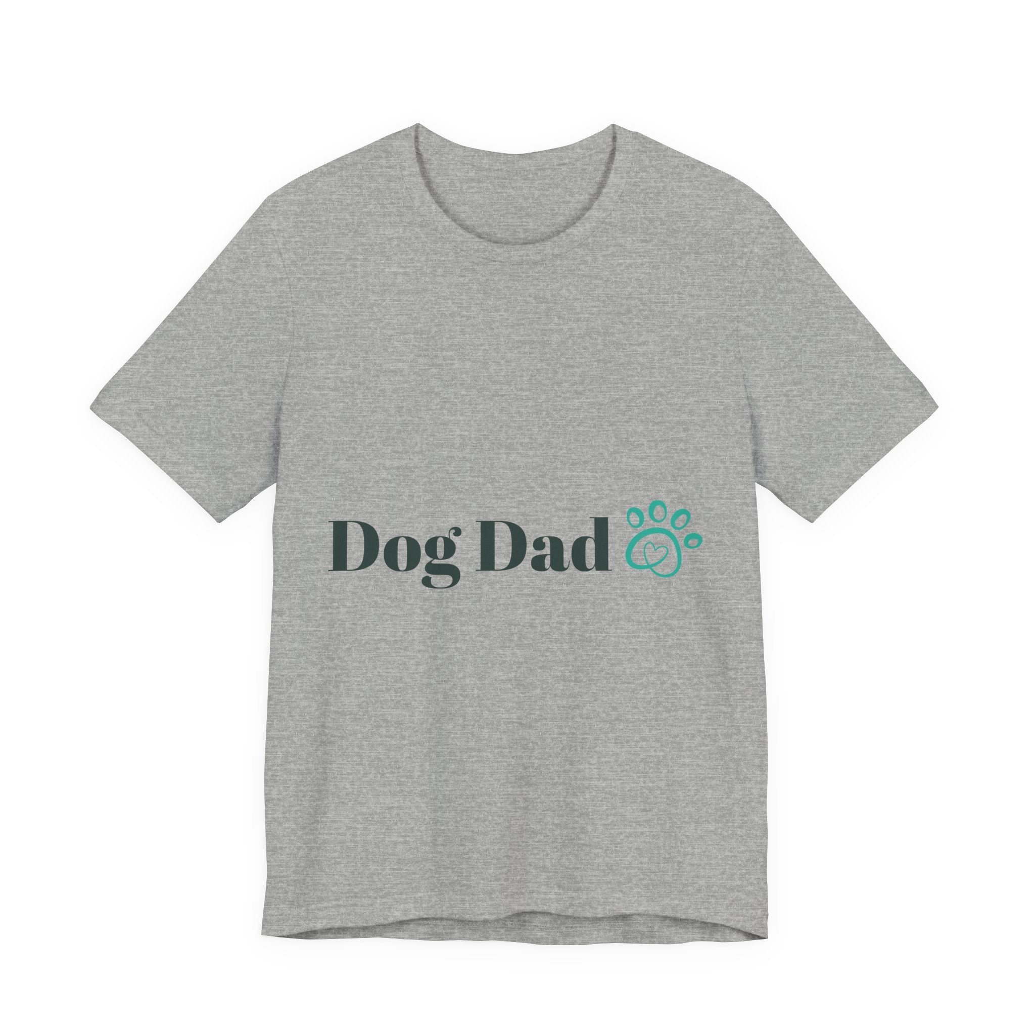 Dog Dad T-Shirt — Paw Print Graphic Tee for Dog Lovers
