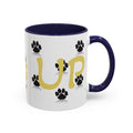 Paws Up Accent Coffee Mug — Cute Pet Lover Cat & Dog Coffee Cup (11/15oz)