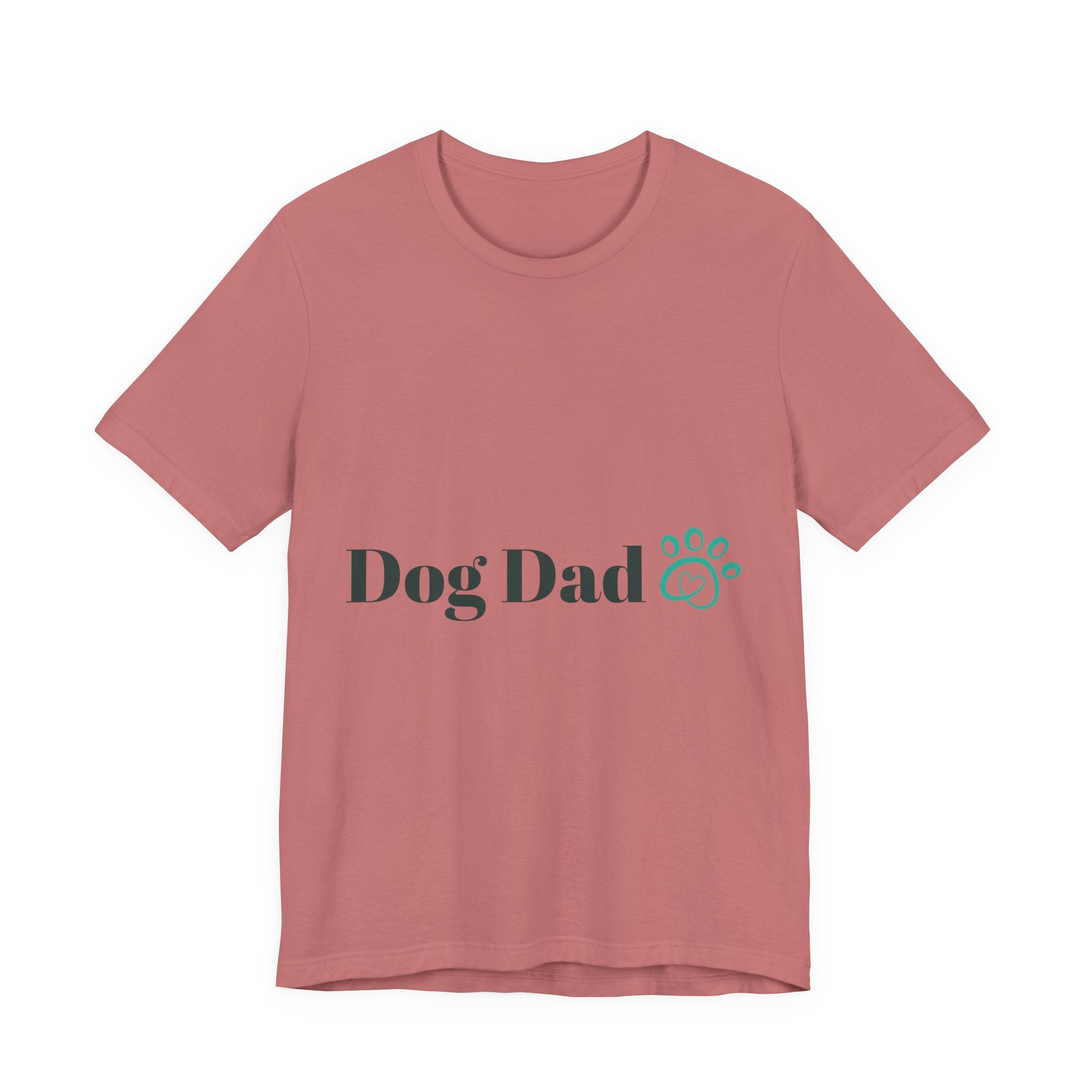 Dog Dad T-Shirt — Paw Print Graphic Tee for Dog Lovers