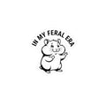 In My Feral Era Hamster Sticker
