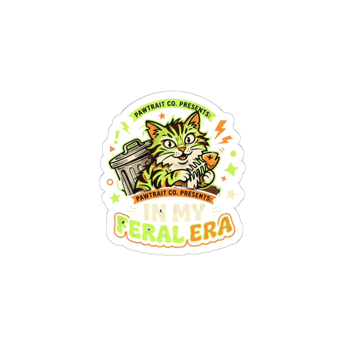 Feral Era Cat Mascot Sticker