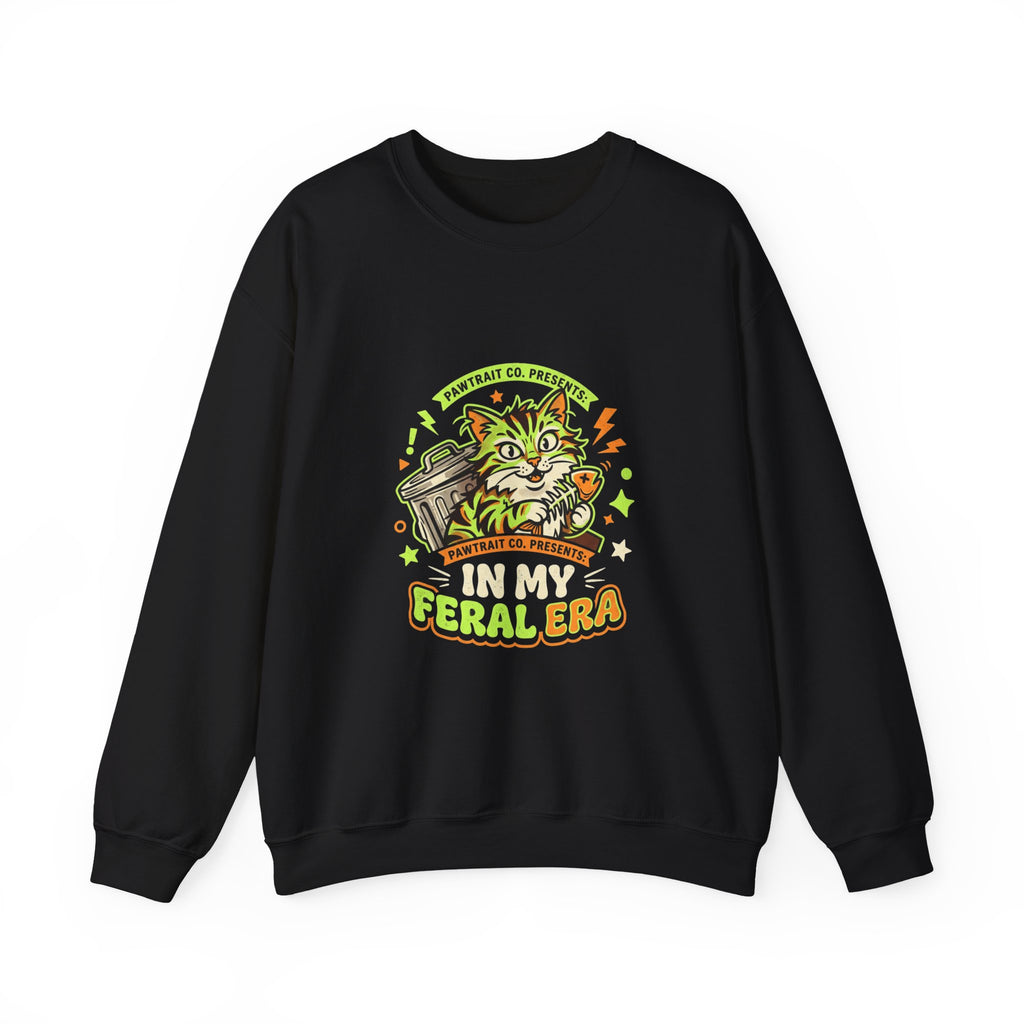 Feral Era Cat Mascot Crewneck Sweatshirt