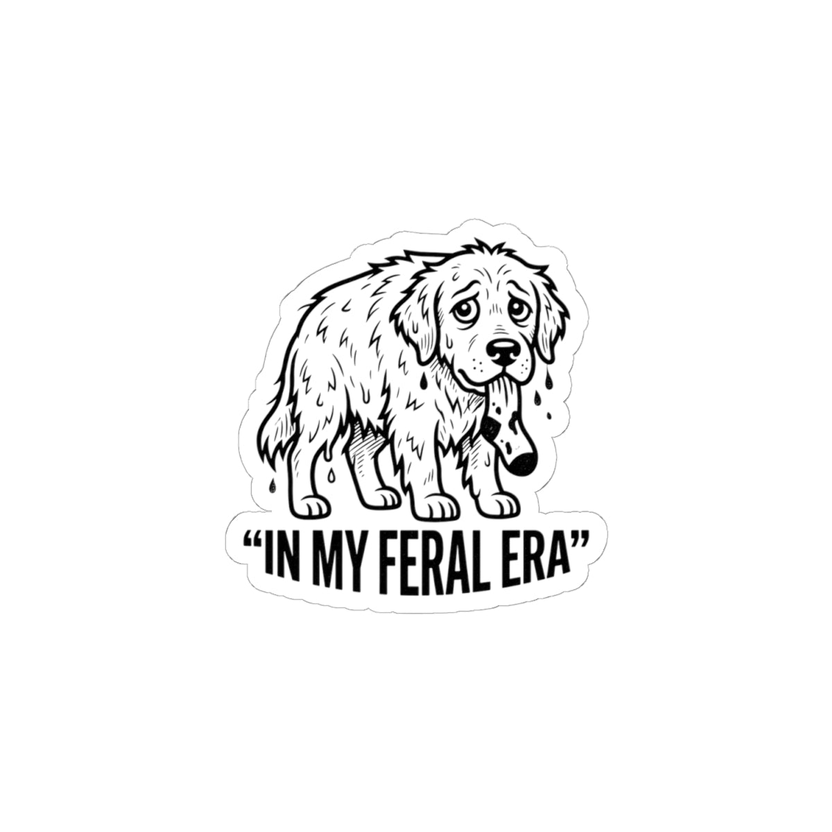 In My Feral Era Raccoon Introvert Sticker