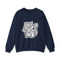 Chaotic Cute Feral Cat Crewneck Sweatshirt