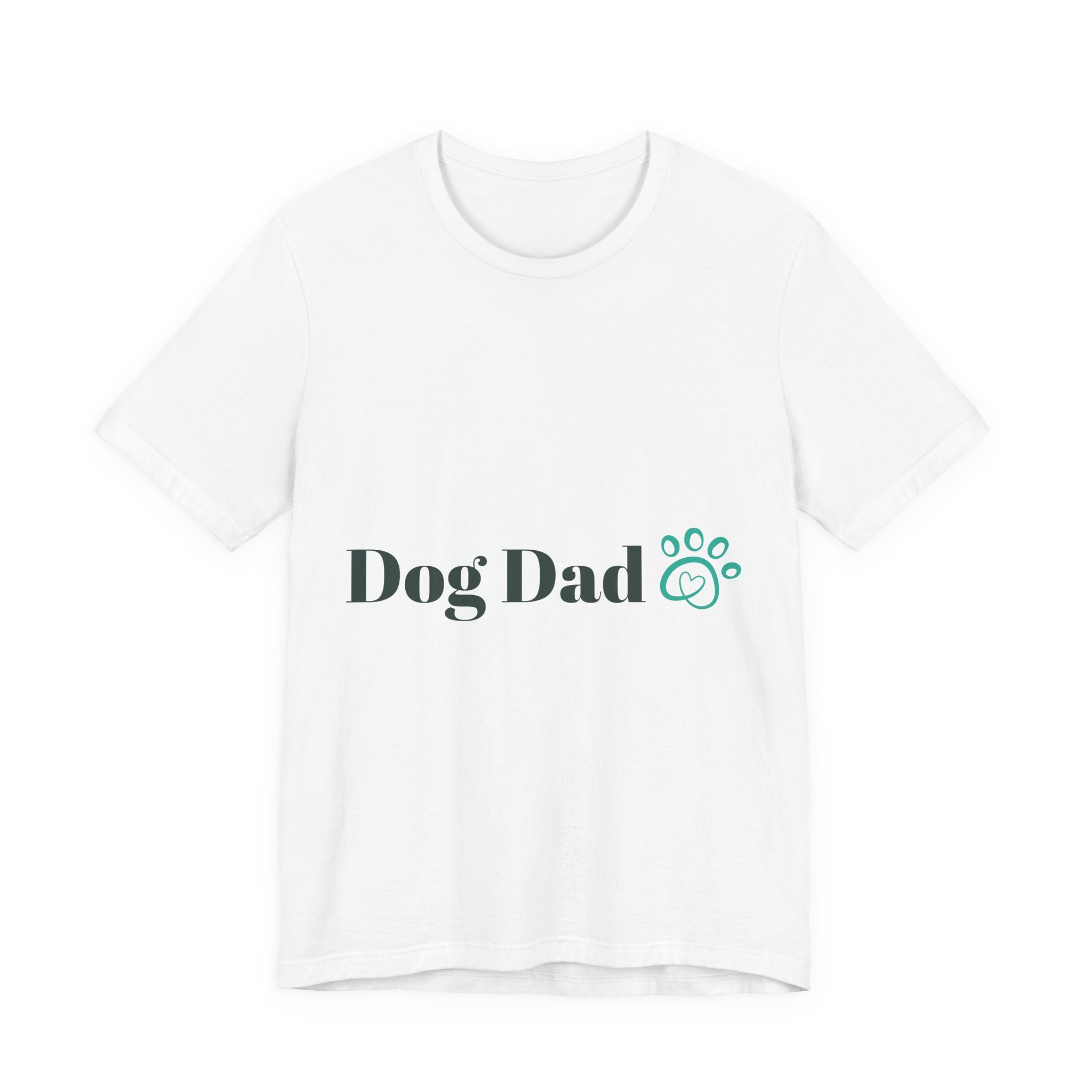 Dog Dad T-Shirt — Paw Print Graphic Tee for Dog Lovers