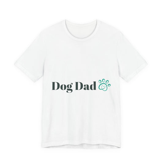 Dog Dad T-Shirt — Paw Print Graphic Tee for Dog Lovers