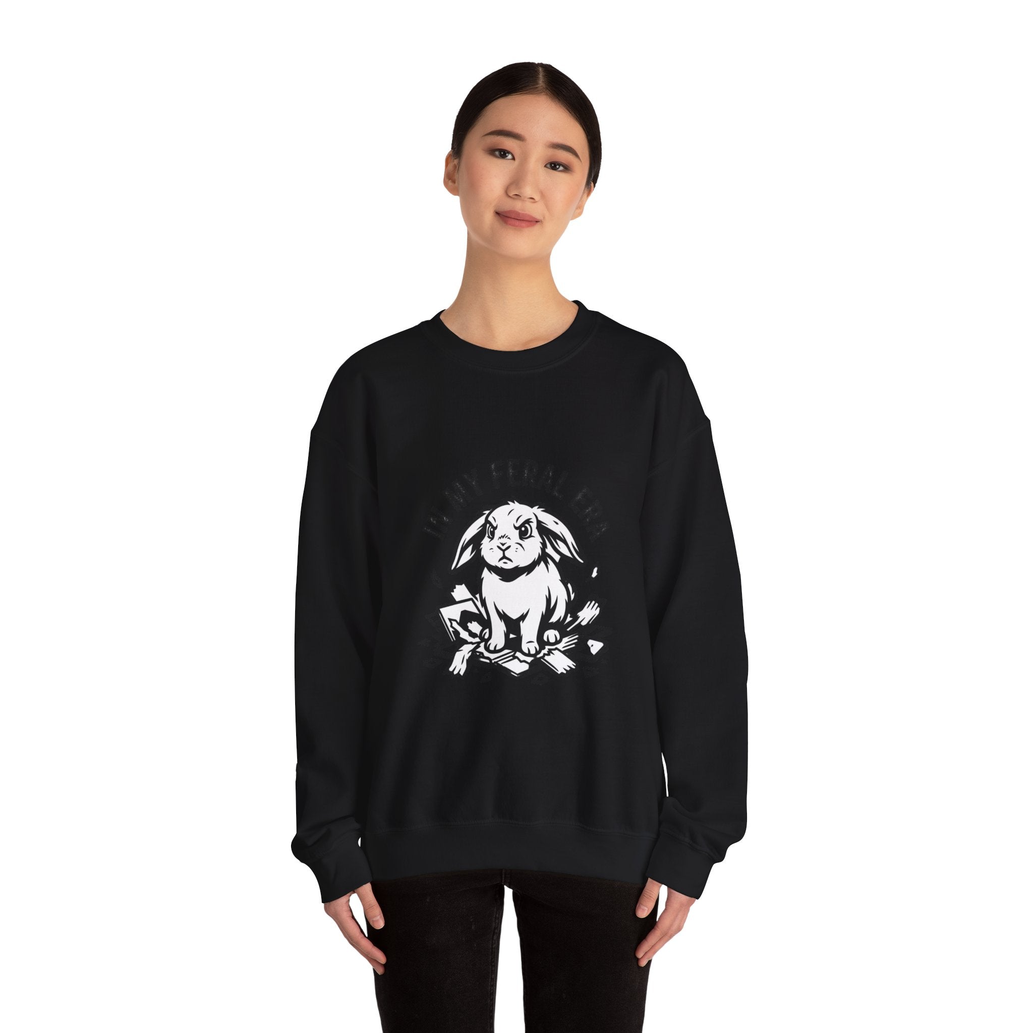 In My Feral Era Rabbit Sweatshirt | feral era, chaotic cute