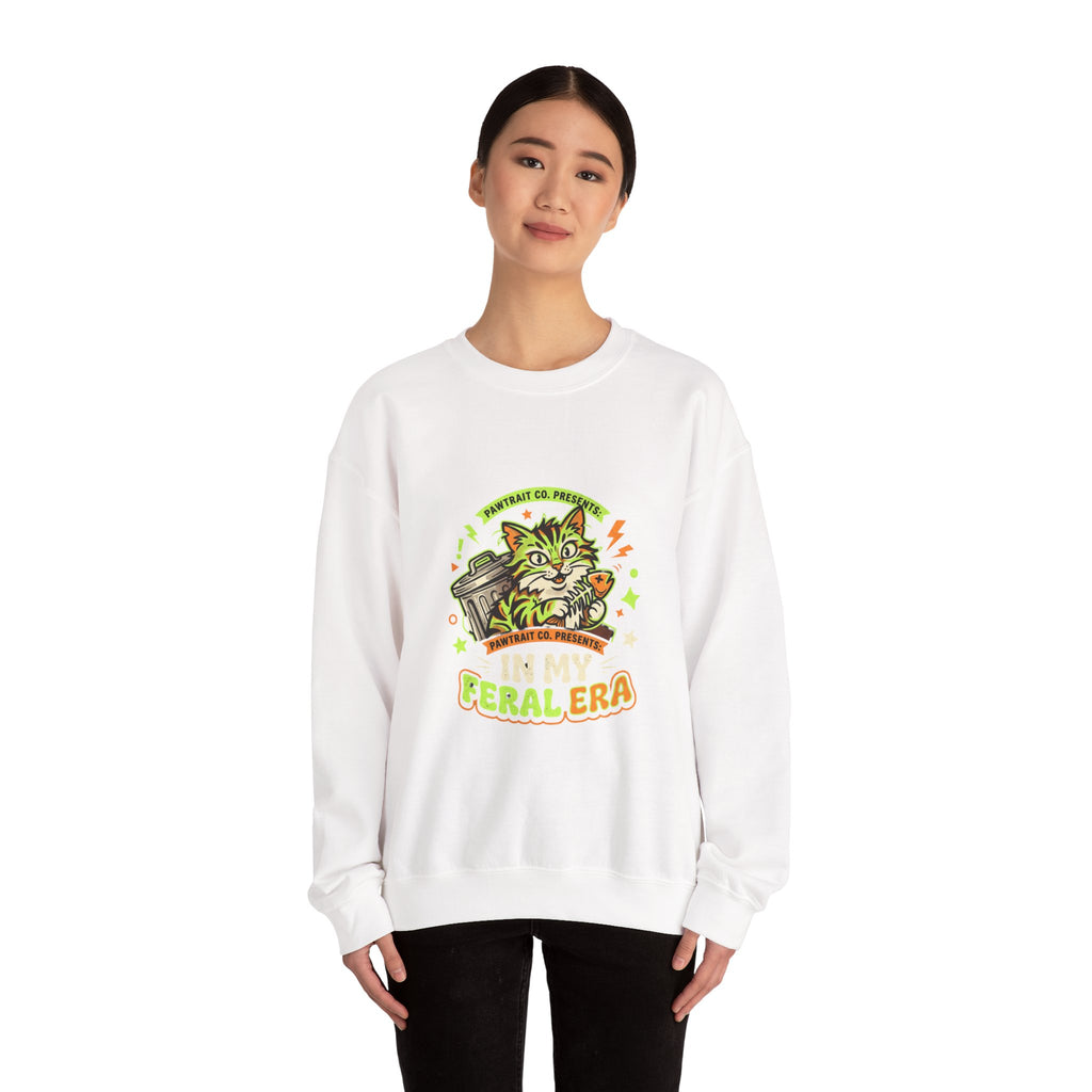 Feral Era Cat Mascot Crewneck Sweatshirt