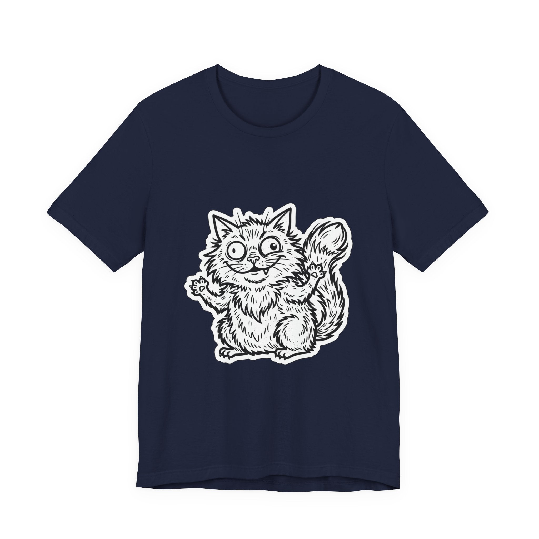 Feral Era Chaotic Cute Cat Tee | vintage mascot, unhinged introvert