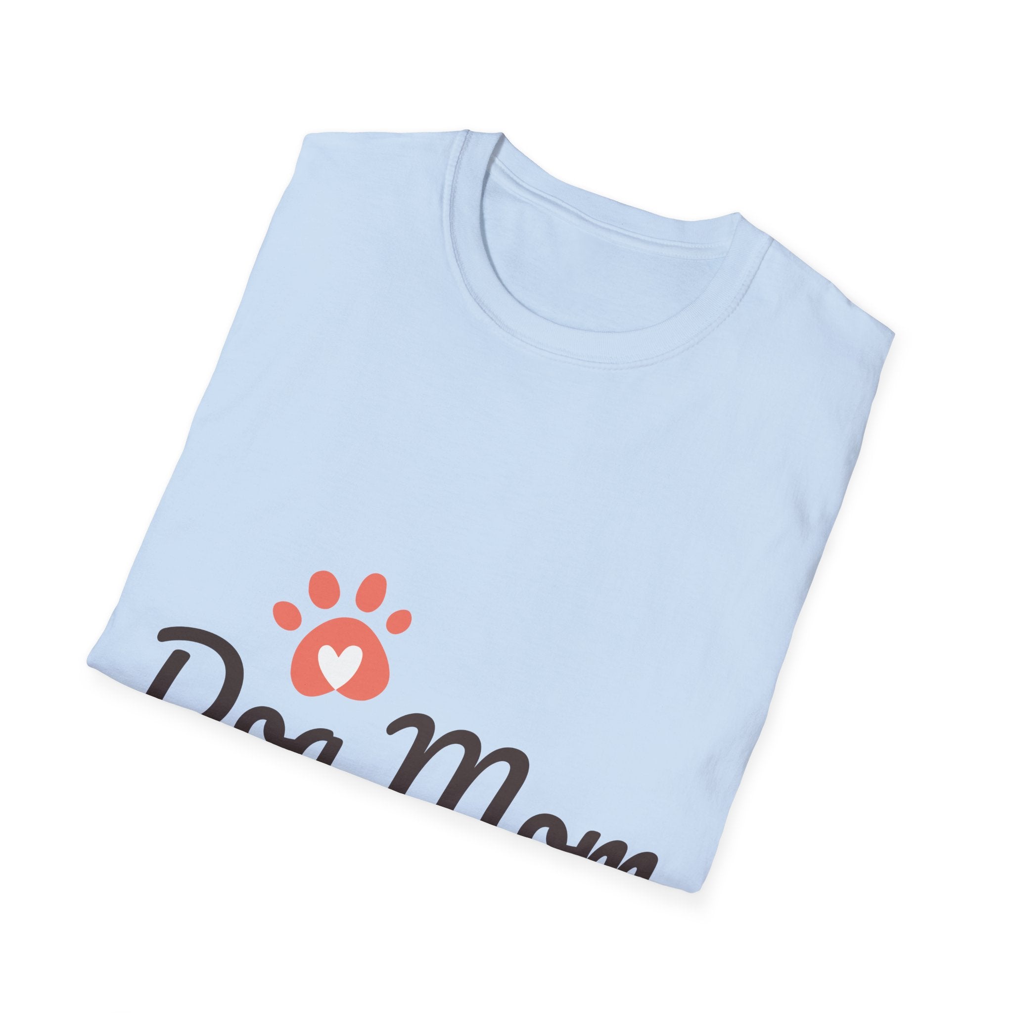 Dog Mom T-Shirt with Paw Print — Cute Pet Lover Tee