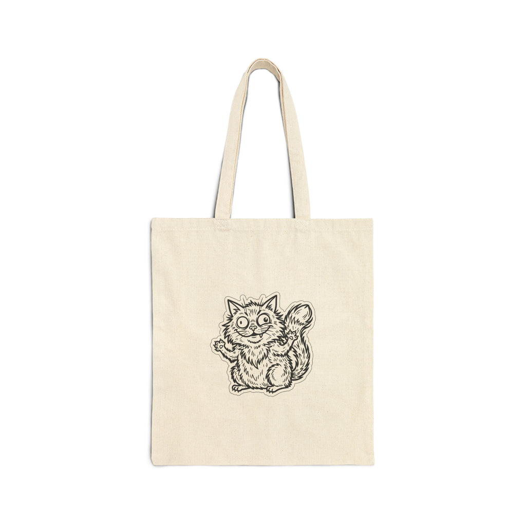 Chaotic Cute Vintage Cat Tote | Feral Era, introvert mom
