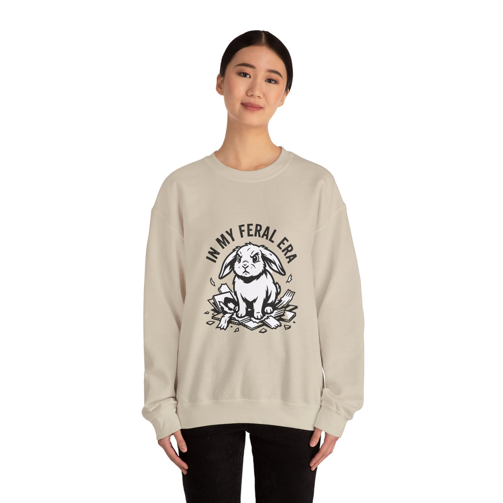 In My Feral Era Rabbit Sweatshirt | feral era, chaotic cute