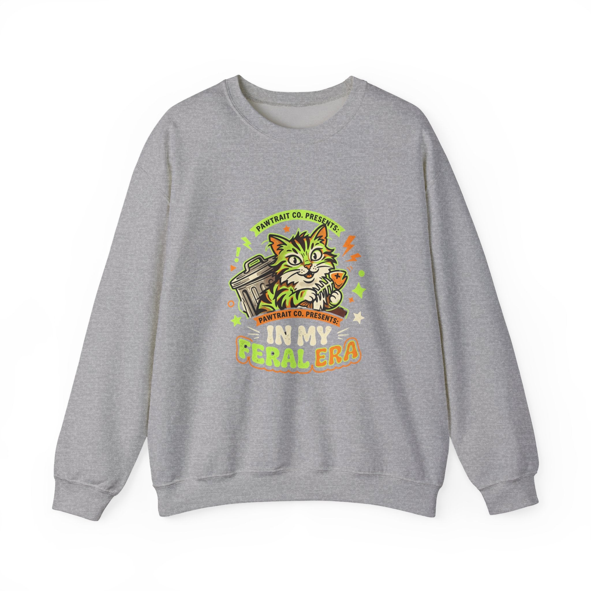 Feral Era Cat Mascot Crewneck Sweatshirt