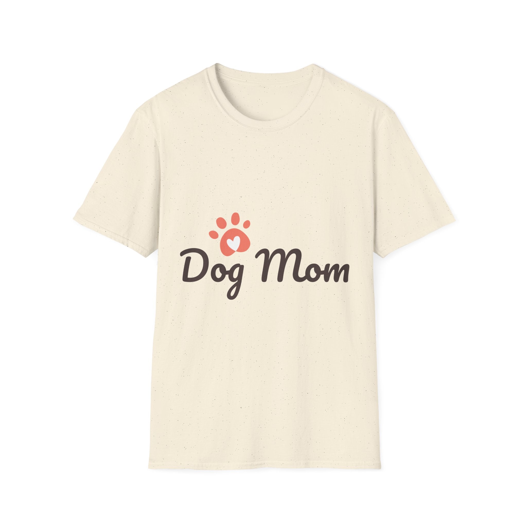 Dog Mom T-Shirt with Paw Print — Cute Pet Lover Tee
