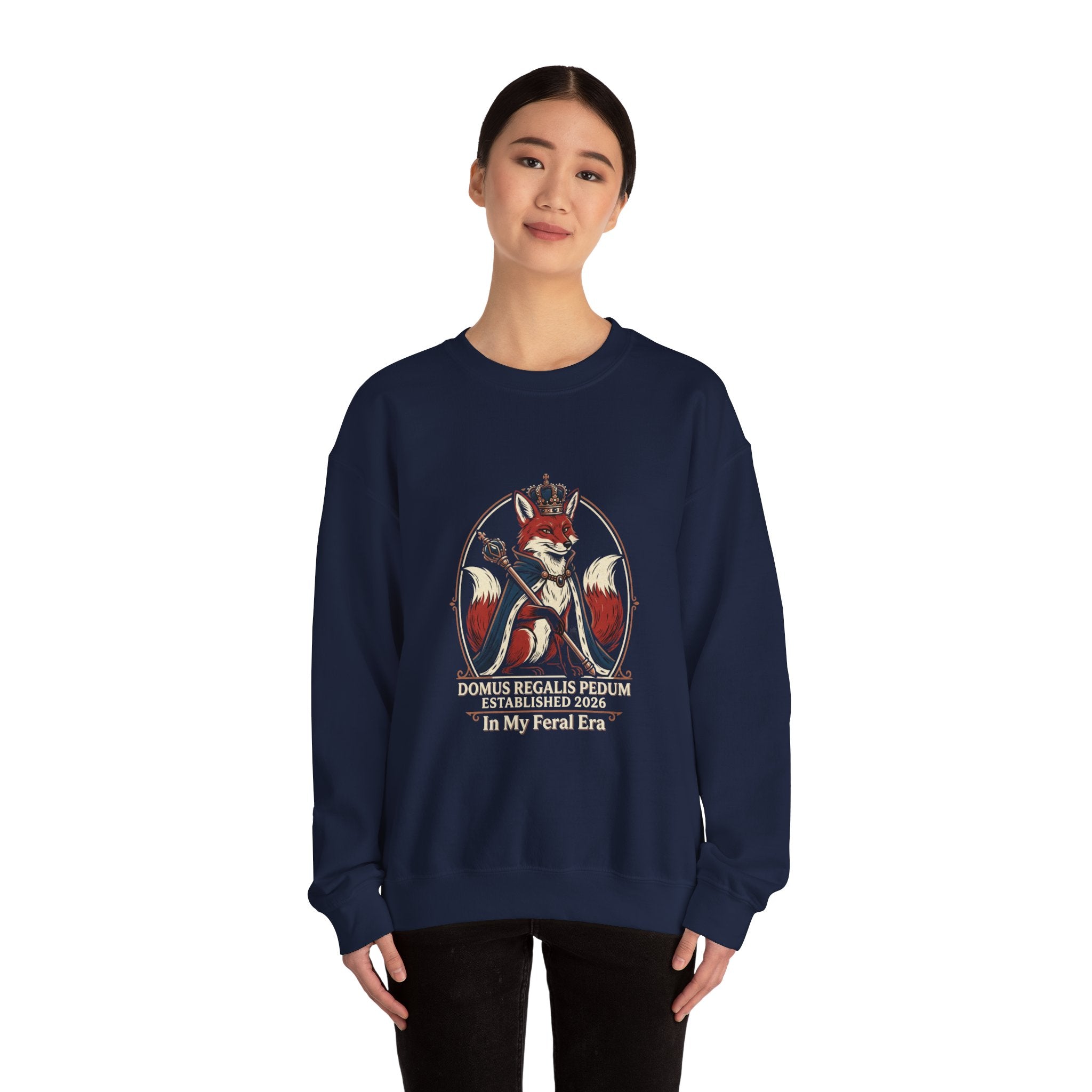 Regal Snark Crewneck Sweatshirt | Gen Z Sassy Typographic Aesthetic