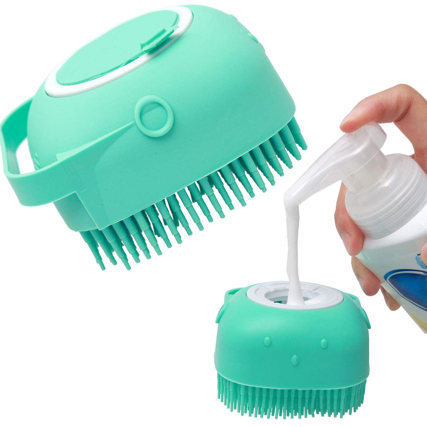 Silicone Pet Shampoo Brush & Grooming Comb