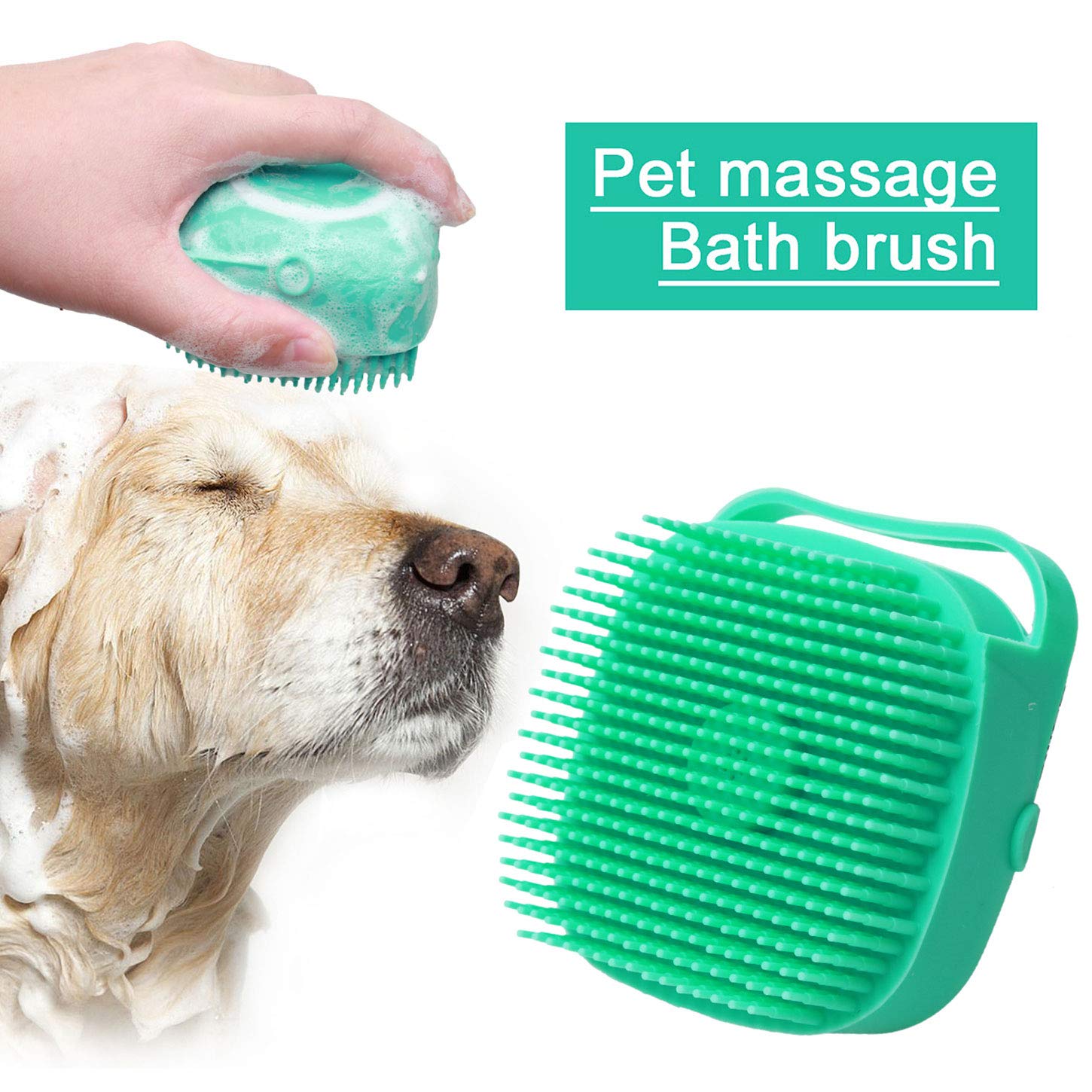 Silicone Pet Shampoo Brush & Grooming Comb