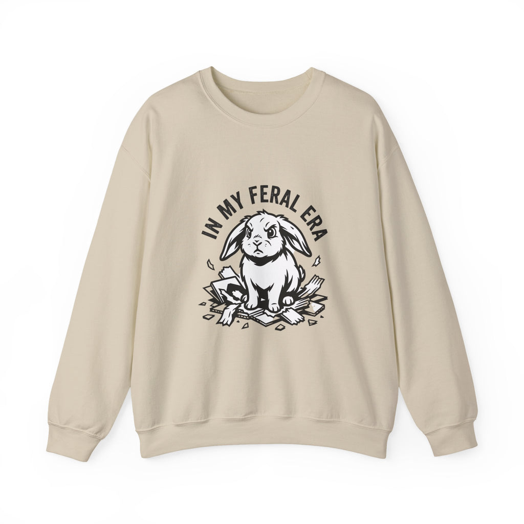 In My Feral Era Rabbit Sweatshirt | feral era, chaotic cute