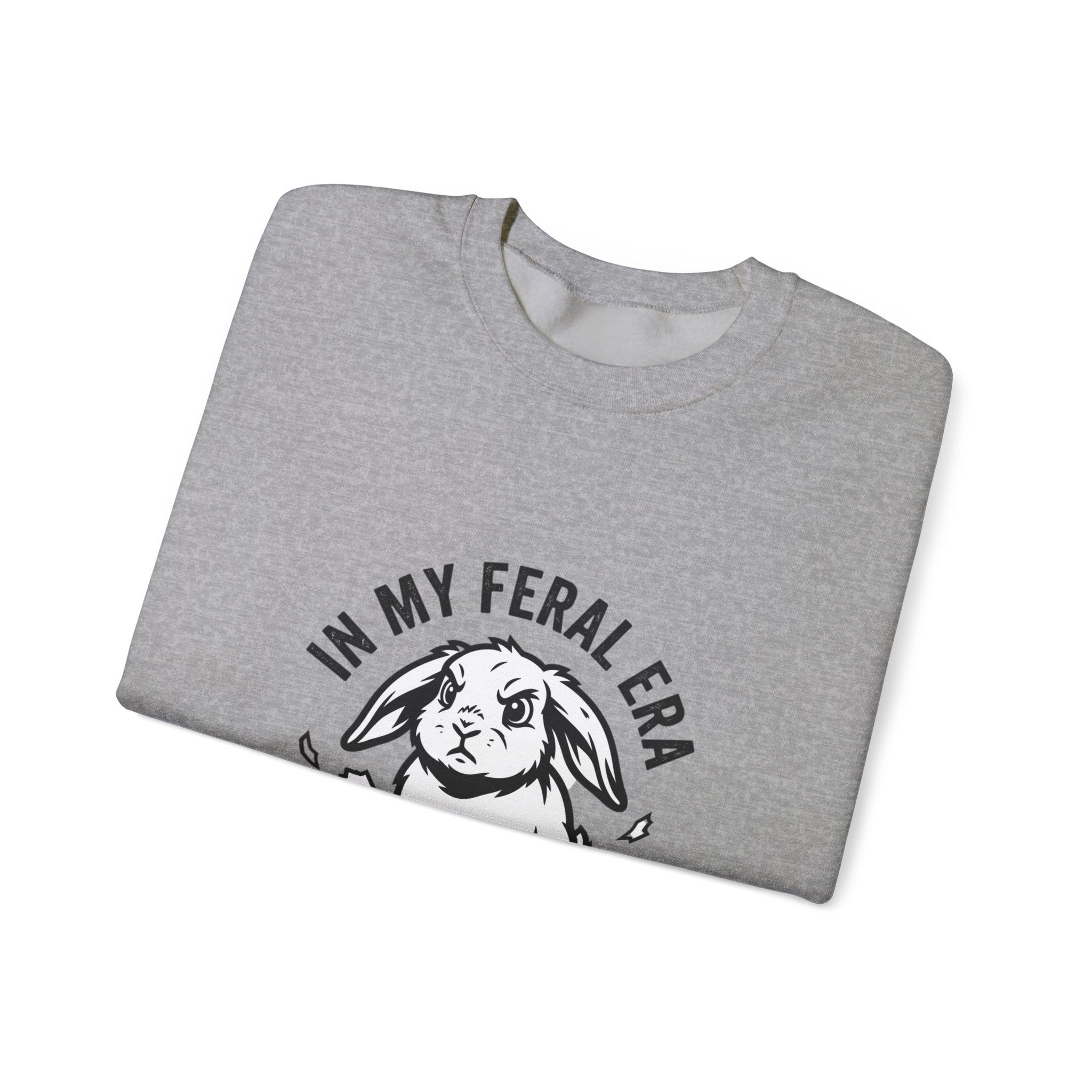 In My Feral Era Rabbit Sweatshirt | feral era, chaotic cute