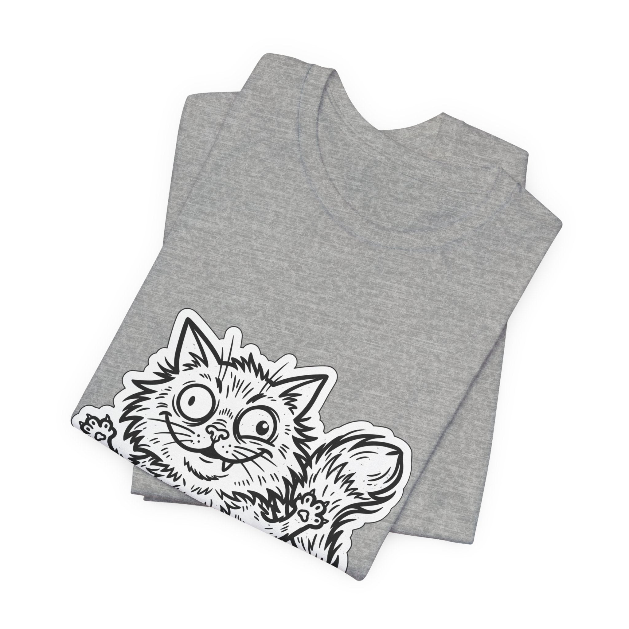 Feral Era Chaotic Cute Cat Tee | vintage mascot, unhinged introvert