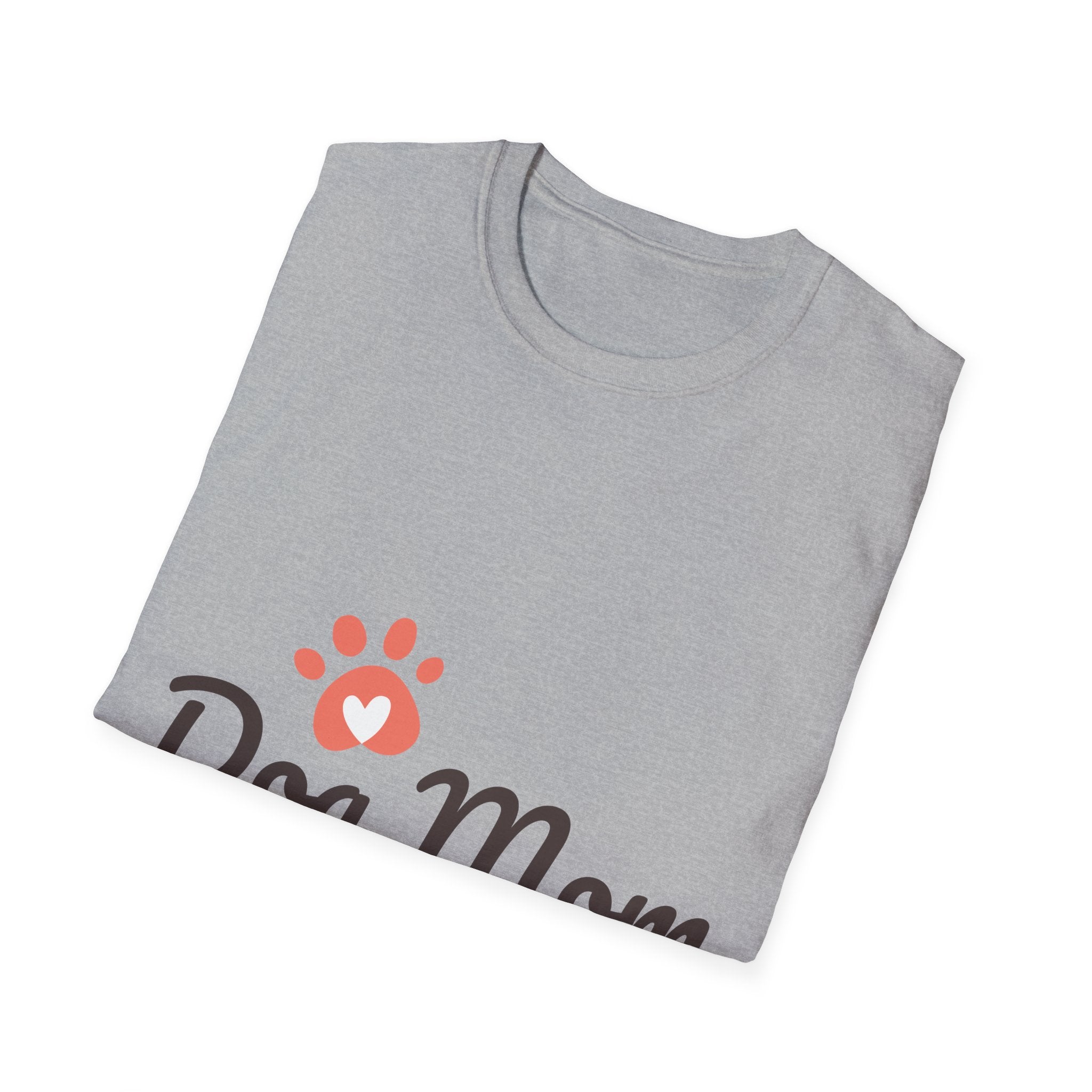 Dog Mom T-Shirt with Paw Print — Cute Pet Lover Tee