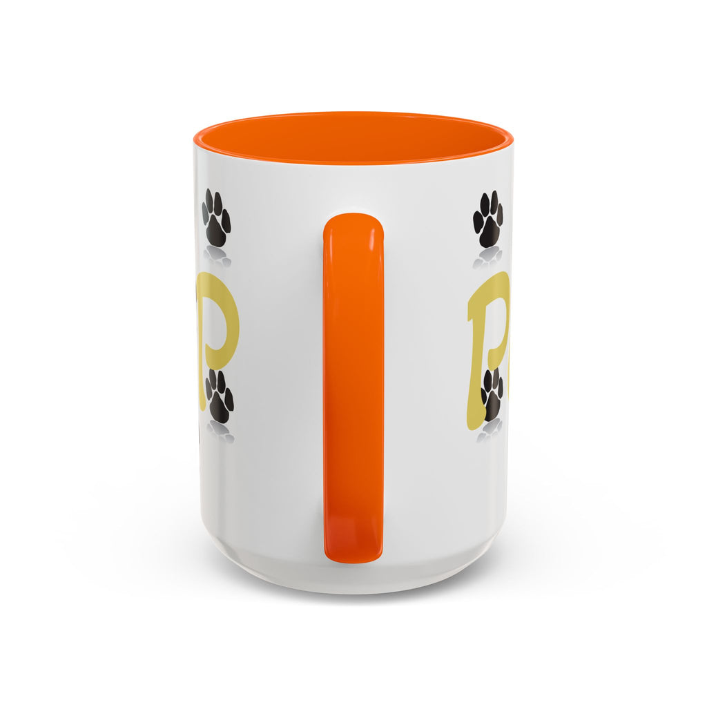 Paws Up Accent Coffee Mug — Cute Pet Lover Cat & Dog Coffee Cup (11/15oz)