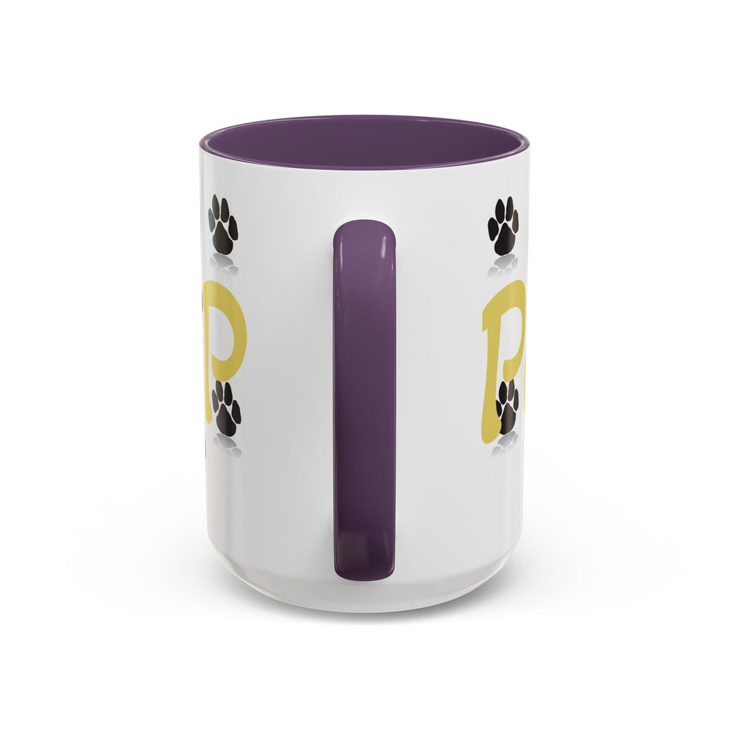 Paws Up Accent Coffee Mug — Cute Pet Lover Cat & Dog Coffee Cup (11/15oz)