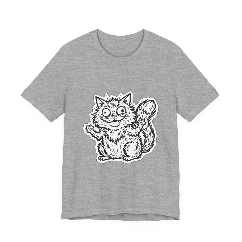 Feral Era Chaotic Cute Cat Tee | vintage mascot, unhinged introvert