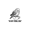 In My Feral Era Raccoon Sticker