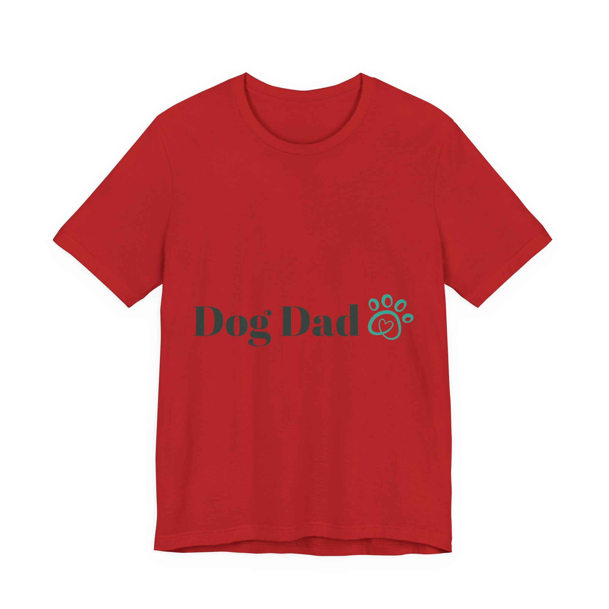 Dog Dad T-Shirt — Paw Print Graphic Tee for Dog Lovers