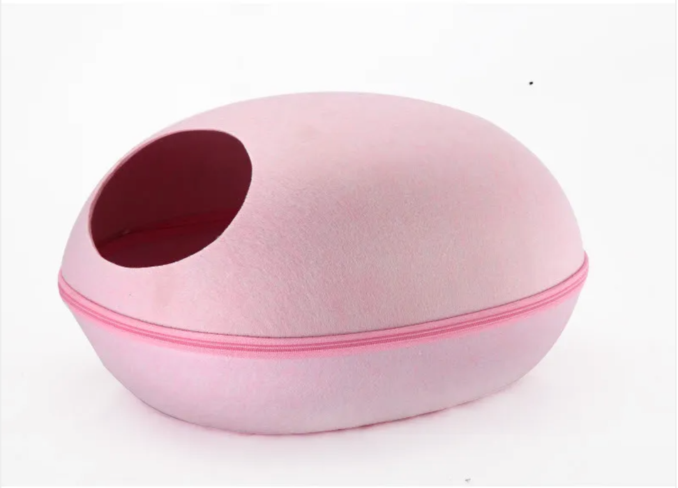 Removable Eggshell Cat Bed — Cozy Cave Nest