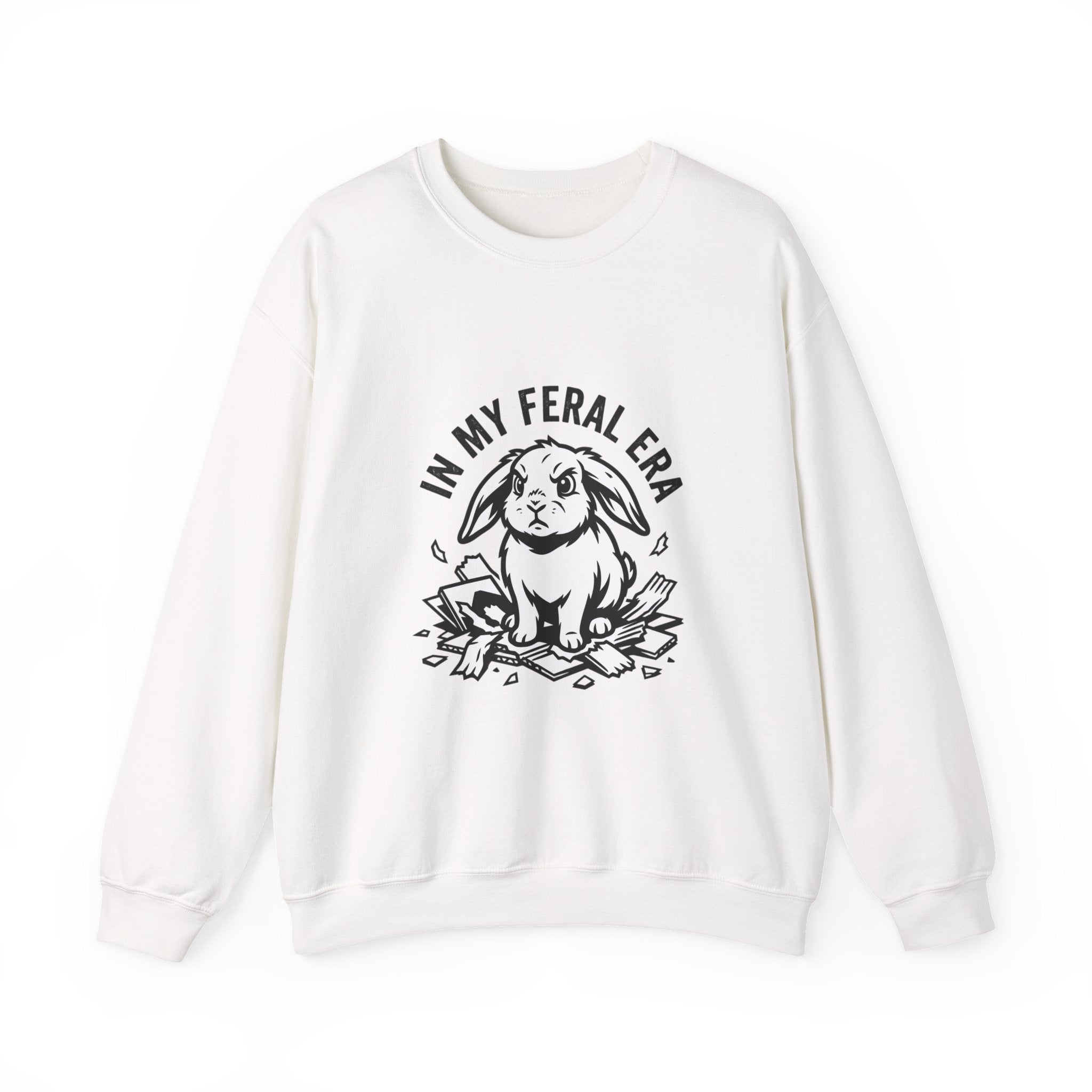 In My Feral Era Rabbit Sweatshirt | feral era, chaotic cute