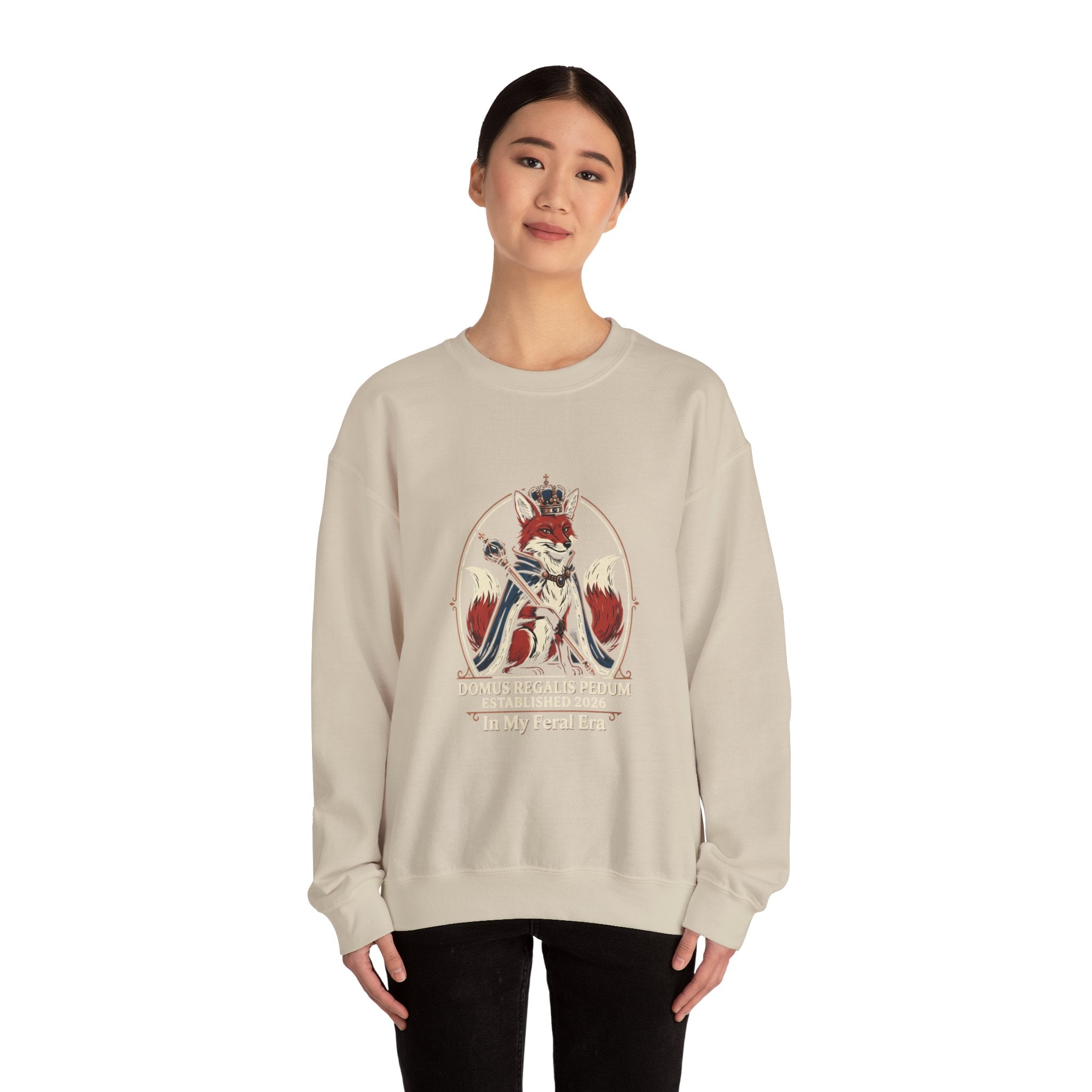 Regal Snark Crewneck Sweatshirt | Gen Z Sassy Typographic Aesthetic