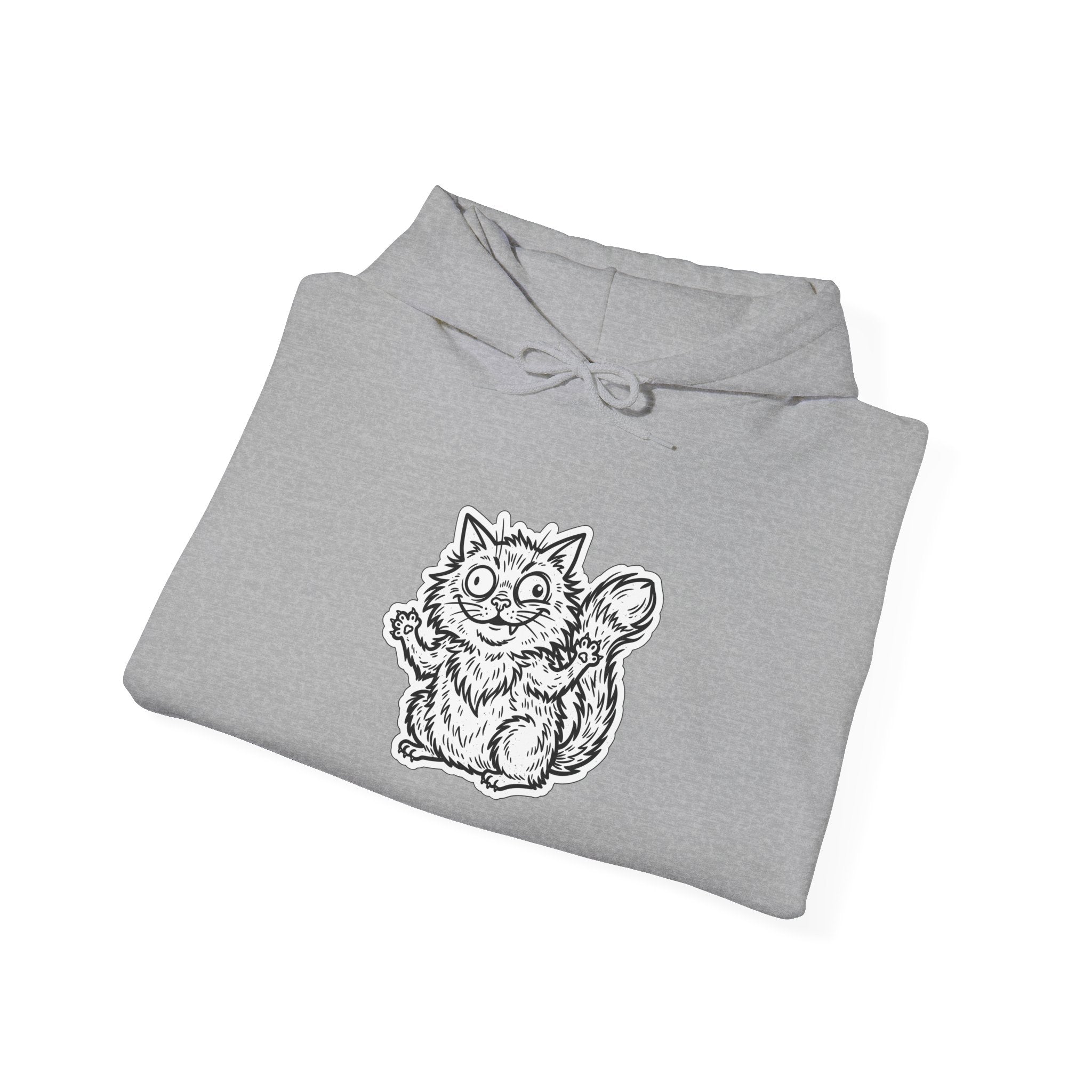 Chaotic Cute Vintage Cat Hoodie