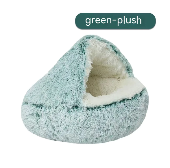 Semi-Closed Cat Bed Nest — Cozy Cave Pet Bed