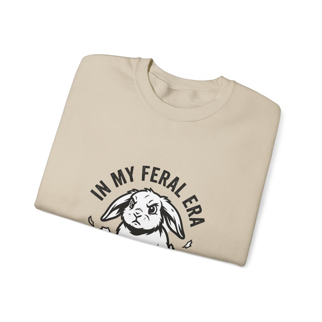 In My Feral Era Rabbit Sweatshirt | feral era, chaotic cute