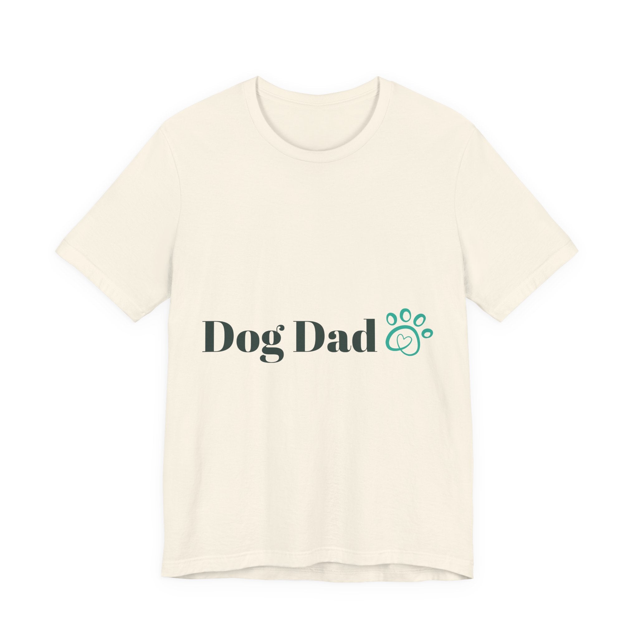 Dog Dad T-Shirt — Paw Print Graphic Tee for Dog Lovers