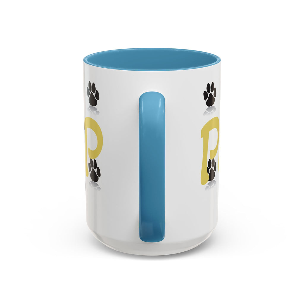 Paws Up Accent Coffee Mug — Cute Pet Lover Cat & Dog Coffee Cup (11/15oz)
